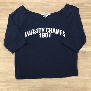 Navy Blue Half Sleeve Tee